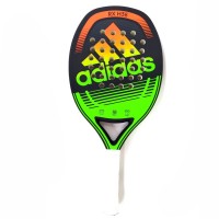 RAQUETE ADIDAS BEACH TENNIS RX38 - PRETO/LARANJA/VERDE